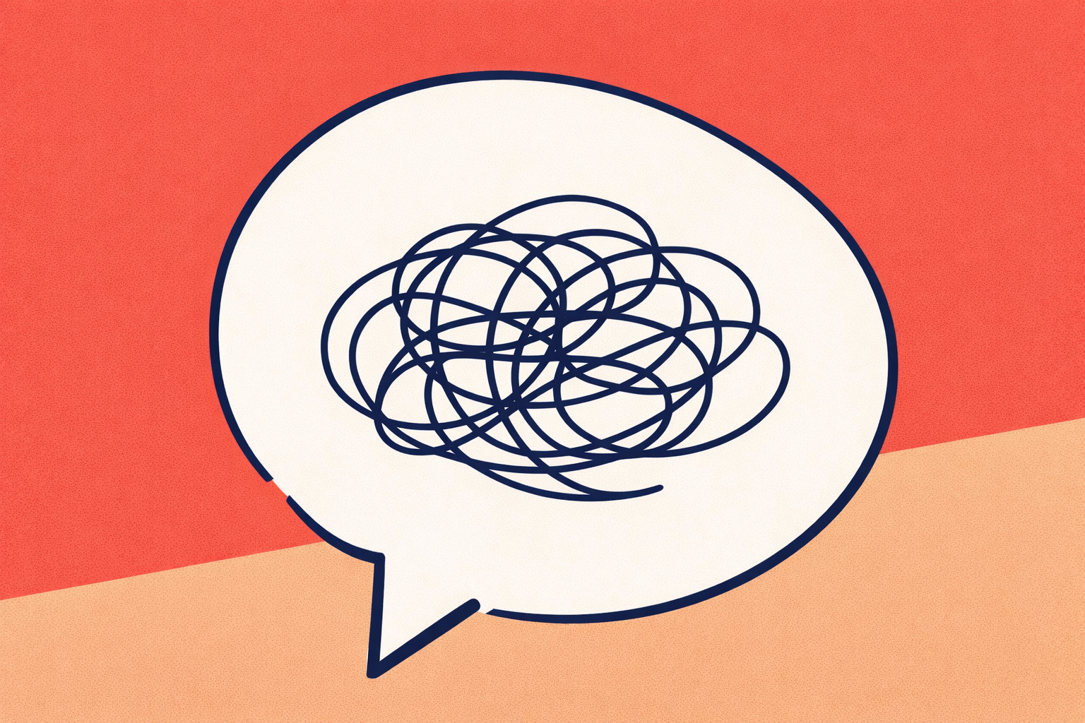 EMDR therapy for overthinking and rumination in London – looping thought illustration symbolising repetitive thinking patterns